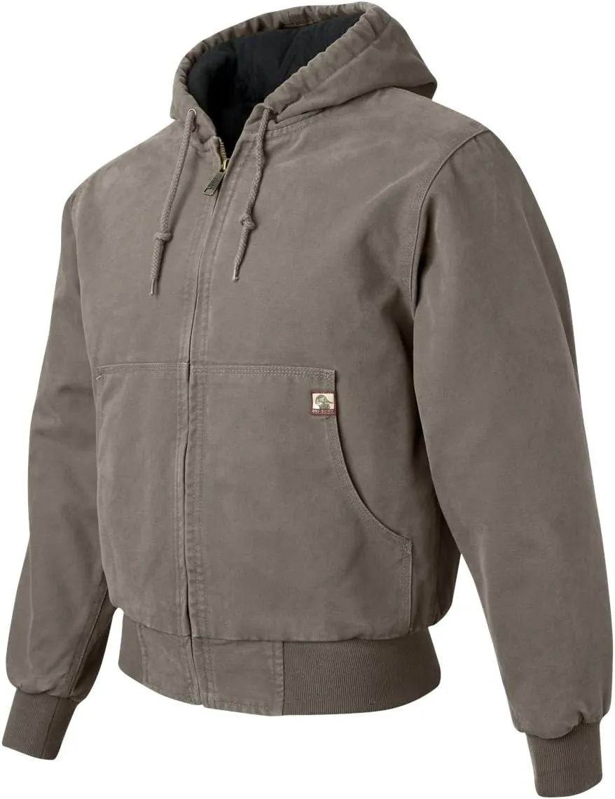 DRI Duck Men's 5020 / 5020T Cheyenne Hooded Boulder Cloth™ Zip Up Work Wear Jacket with Tricot Quilt Lining