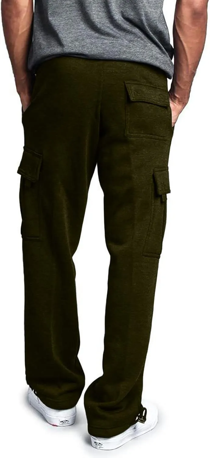 Dudubaby Mens Pants Casual Men's Overalls Drawstring Multi Pocket Casual Pants Hiking Pants Cotton Twill Pants