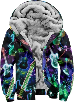 DuDubaby Plus Size Hoodie for Men Personalized Casual Printing Long Sleeve Zipper Sweater Thick Cotton Suit Winter
