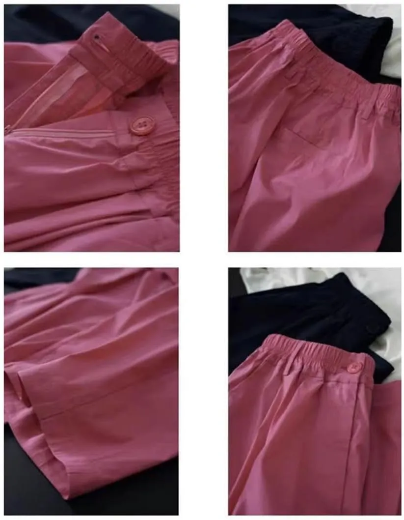 Fjnbbiot Hippie Cargo Pants Women Baggy Wide Leg Trousers Street Straight High Waist Joggers Pants