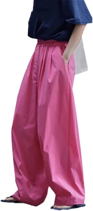 Fjnbbiot Hippie Cargo Pants Women Baggy Wide Leg Trousers Street Straight High Waist Joggers Pants