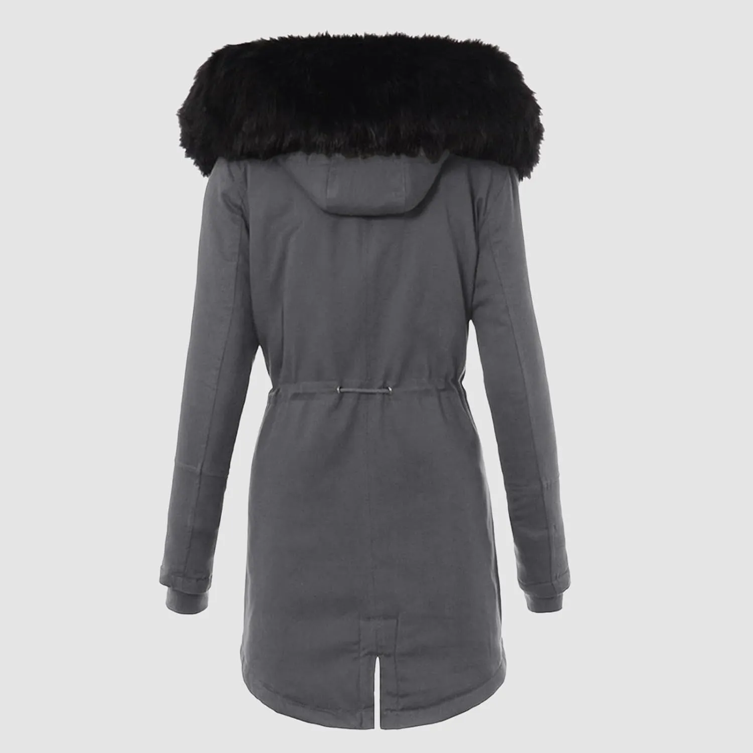 Fleece Jacket Women Long Sleeve Sherpa Hooded Winter Coats Regular Fit Thickened Plus Size Button Down Warm Jackets