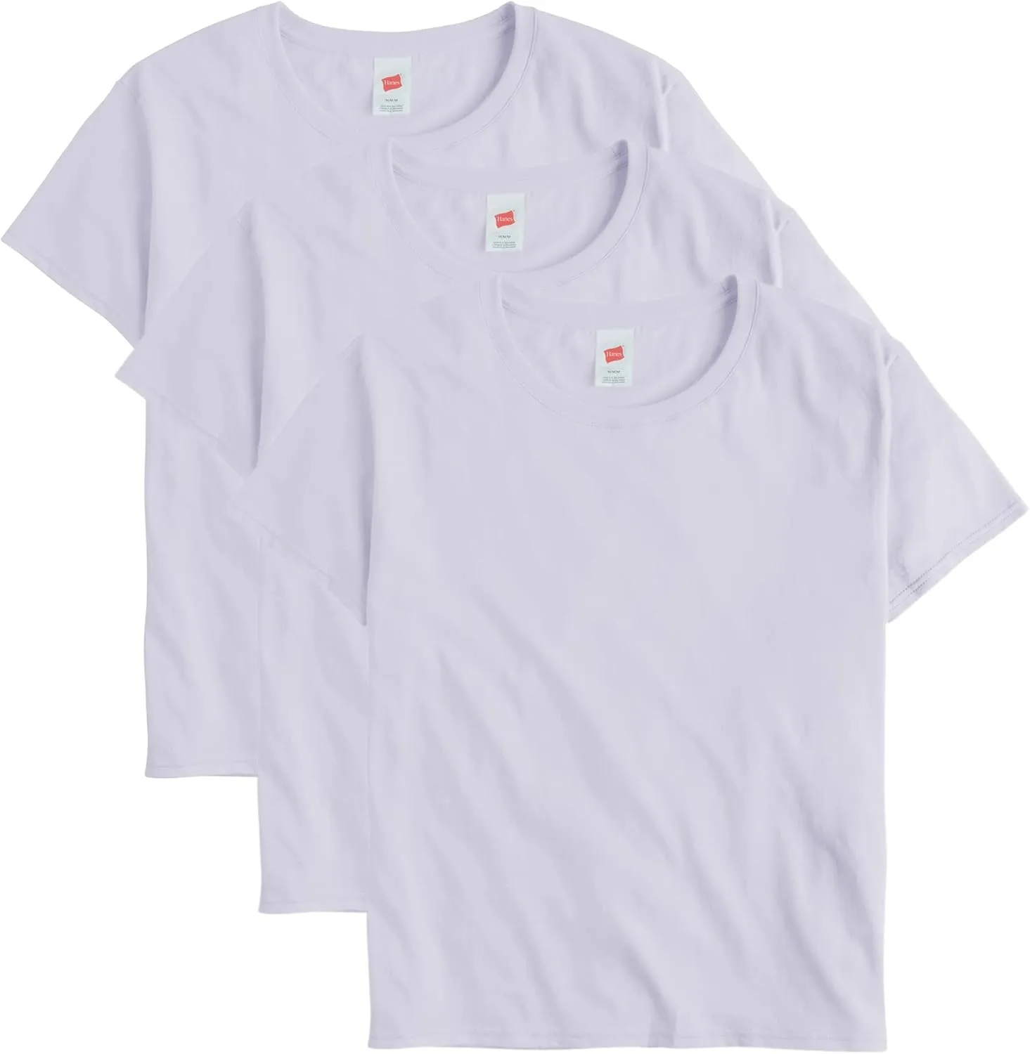 Hanes Women's Essentials Oversized T-Shirt Pack, Cotton Tee For Women, Relaxed Fit, 3-Pack