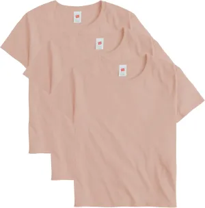 Hanes Women's Essentials Oversized T-Shirt Pack, Cotton Tee For Women, Relaxed Fit, 3-Pack