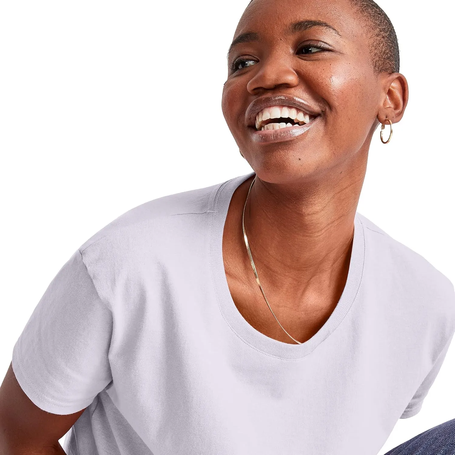 Hanes Women's Essentials Oversized T-Shirt Pack, Cotton Tee For Women, Relaxed Fit, 3-Pack