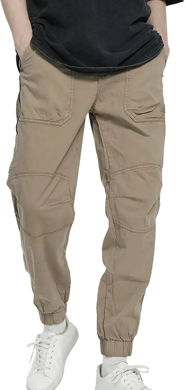 Hiking Pants Men Baggy Cargo Work Pants Cargo Overalls for Men Men's Flex Waist Outdoor Cargo Pant 30 X 34 Men's