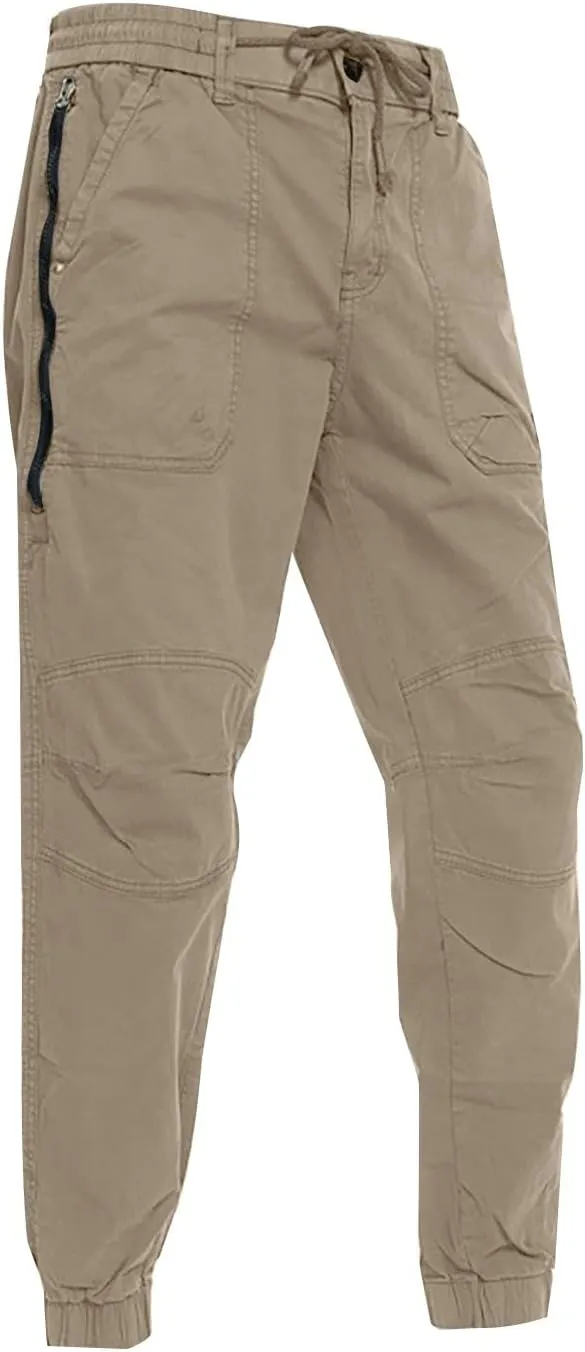 Hiking Pants Men Baggy Cargo Work Pants Cargo Overalls for Men Men's Flex Waist Outdoor Cargo Pant 30 X 34 Men's