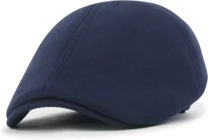 ililily Soft Cotton Newsboy Flat Cap Ivy Stretch-fit Driver Hunting Hat