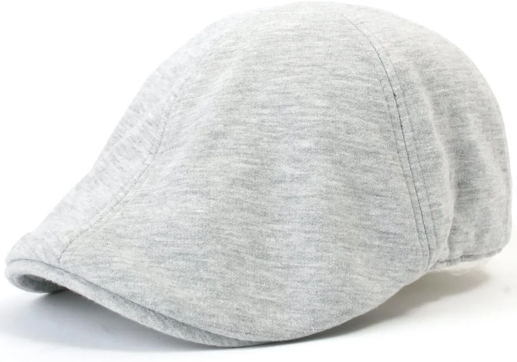 ililily Soft Cotton Newsboy Flat Cap Ivy Stretch-fit Driver Hunting Hat