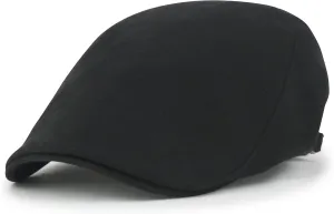 ililily Soft Cotton Newsboy Flat Cap Ivy Stretch-fit Driver Hunting Hat