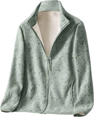 Jackets for Women Solid Color Thin Fuzzy Fleece Lightweight Cardigans Jacket Full Zip Up Cropped Warm Winter Coats