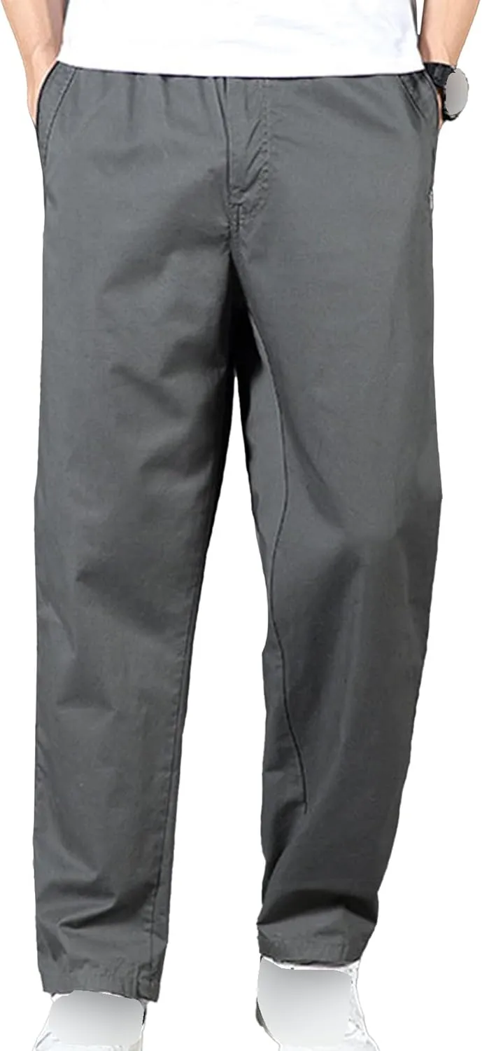 JEShifangjiusu Men'S Stretch Golf Joggers Pants Casual Cotton Cargo Pants Sweatpants Lightweight Casual Pants With Pockets