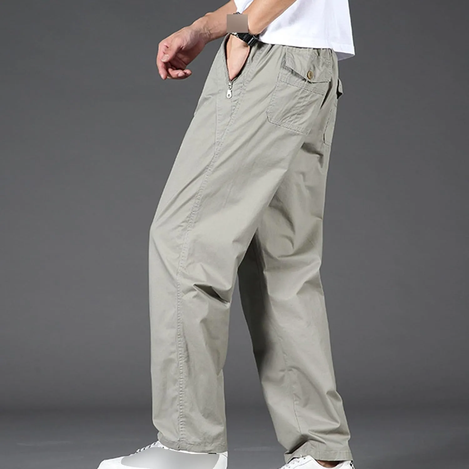 JEShifangjiusu Men'S Stretch Golf Joggers Pants Casual Cotton Cargo Pants Sweatpants Lightweight Casual Pants With Pockets
