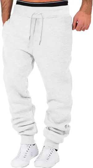 Joggers Pants Man Pants Casual Jogging Sports Elastic with Pockets Men's Men's Pants Heavyweight Fleece Cargo