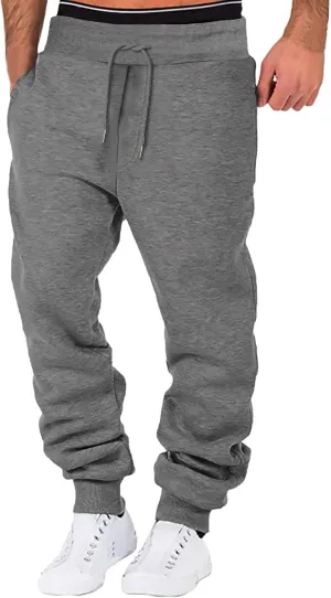 Joggers Pants Man Pants Casual Jogging Sports Elastic with Pockets Men's Men's Pants Heavyweight Fleece Cargo