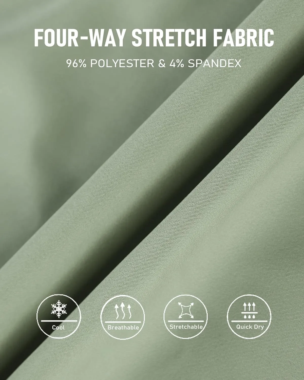 Lesmart Mens Golf Pants Stretch Slim Fit Lightweight Breathable Dry Fit Golf Pants with Pockets
