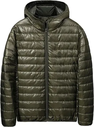 Lightweight Plus Size Down Jacket for Men Lightweight Puffer Coat Plus Size Winter Warm Puffer Jackets for Men
