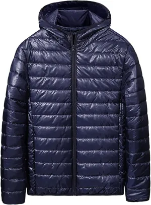 Lightweight Plus Size Down Jacket for Men Lightweight Puffer Coat Plus Size Winter Warm Puffer Jackets for Men