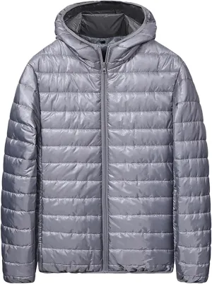 Lightweight Plus Size Down Jacket for Men Lightweight Puffer Coat Plus Size Winter Warm Puffer Jackets for Men