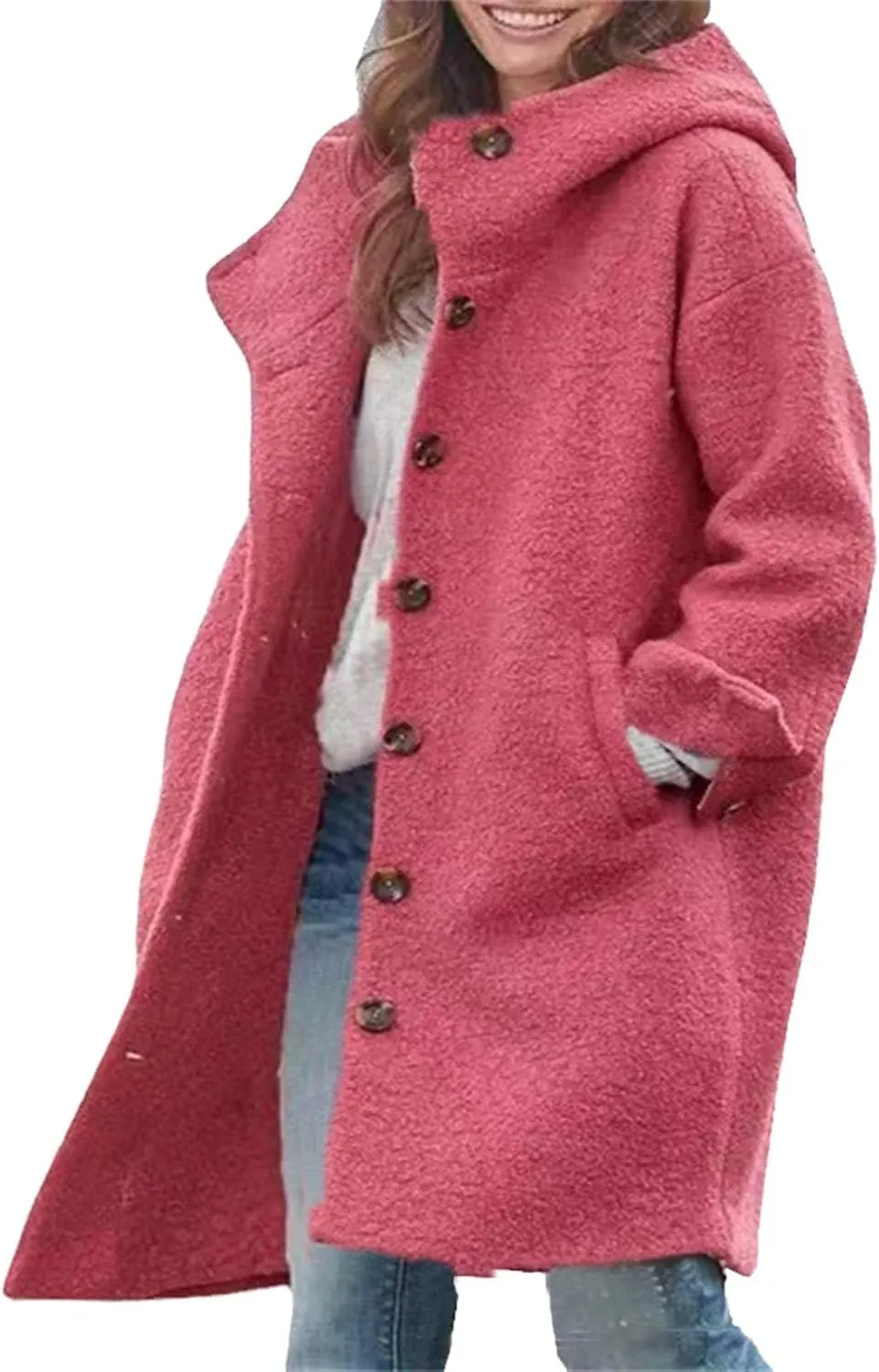 Lightweight Trench Coat Women Jacket Loose Fitting Warm Winter Outwear Fashion Lapel Jacket Coats Short Trench Coat