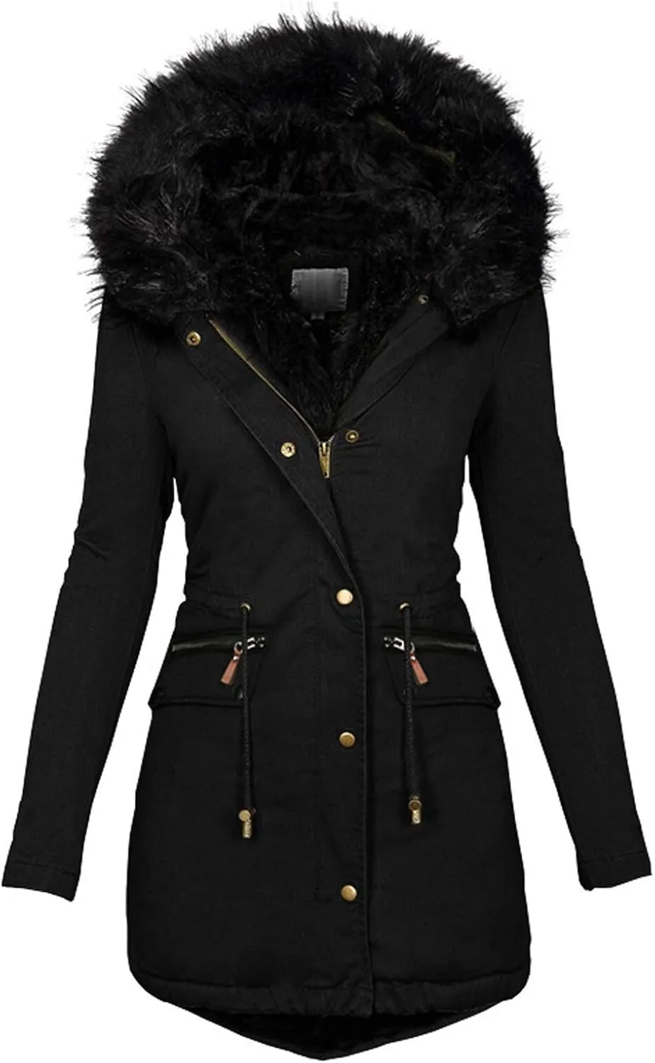 Long Length Quilted Puffer Parka Overcoat Women Slim Thicker Women'S Coat Womens Long-Sleeve Puffer Jacket Womens