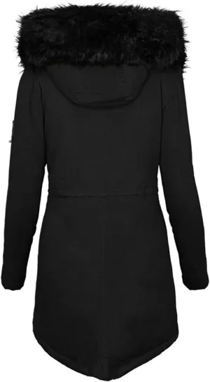Long Length Quilted Puffer Parka Overcoat Women Slim Thicker Women'S Coat Womens Long-Sleeve Puffer Jacket Womens