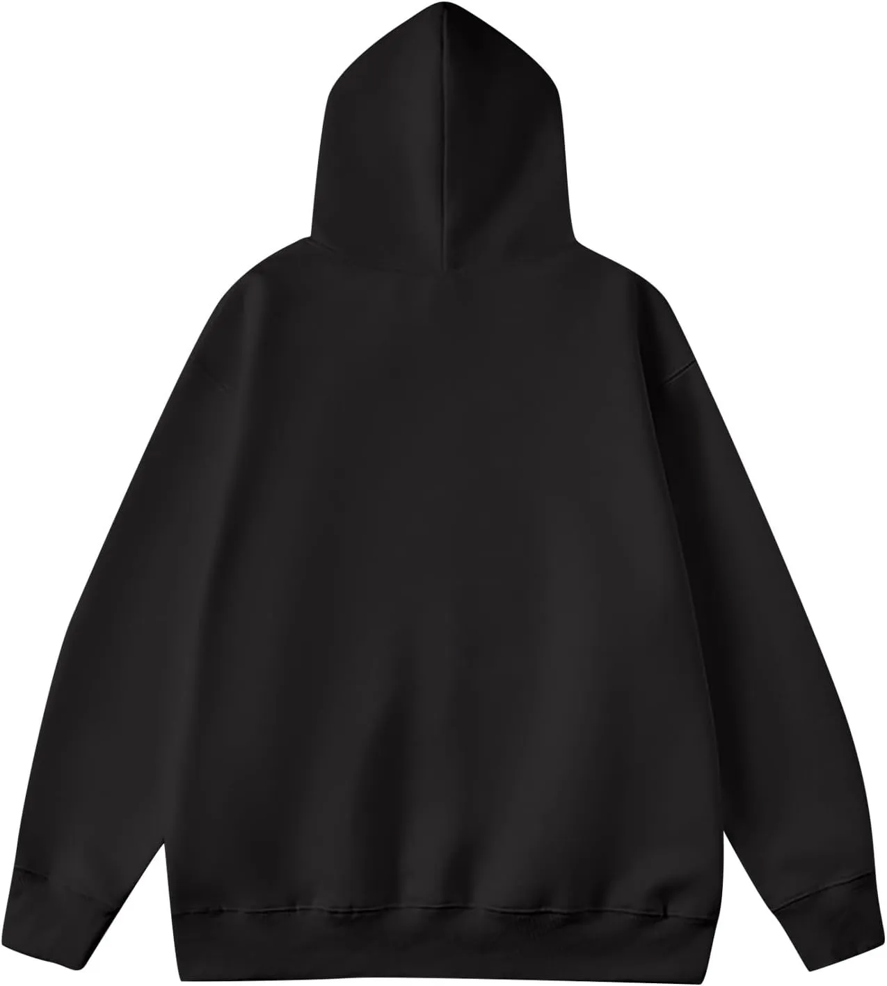 Men Big and Tall Hoodies Long Sleeve Solid Hooded Sweatshirts Drawstring Outdoor Sport Pullover Tops with Pocket