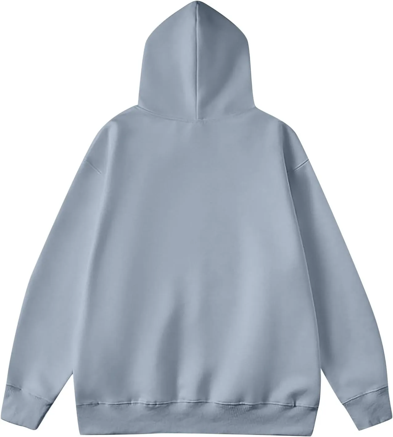 Men Big and Tall Hoodies Long Sleeve Solid Hooded Sweatshirts Drawstring Outdoor Sport Pullover Tops with Pocket