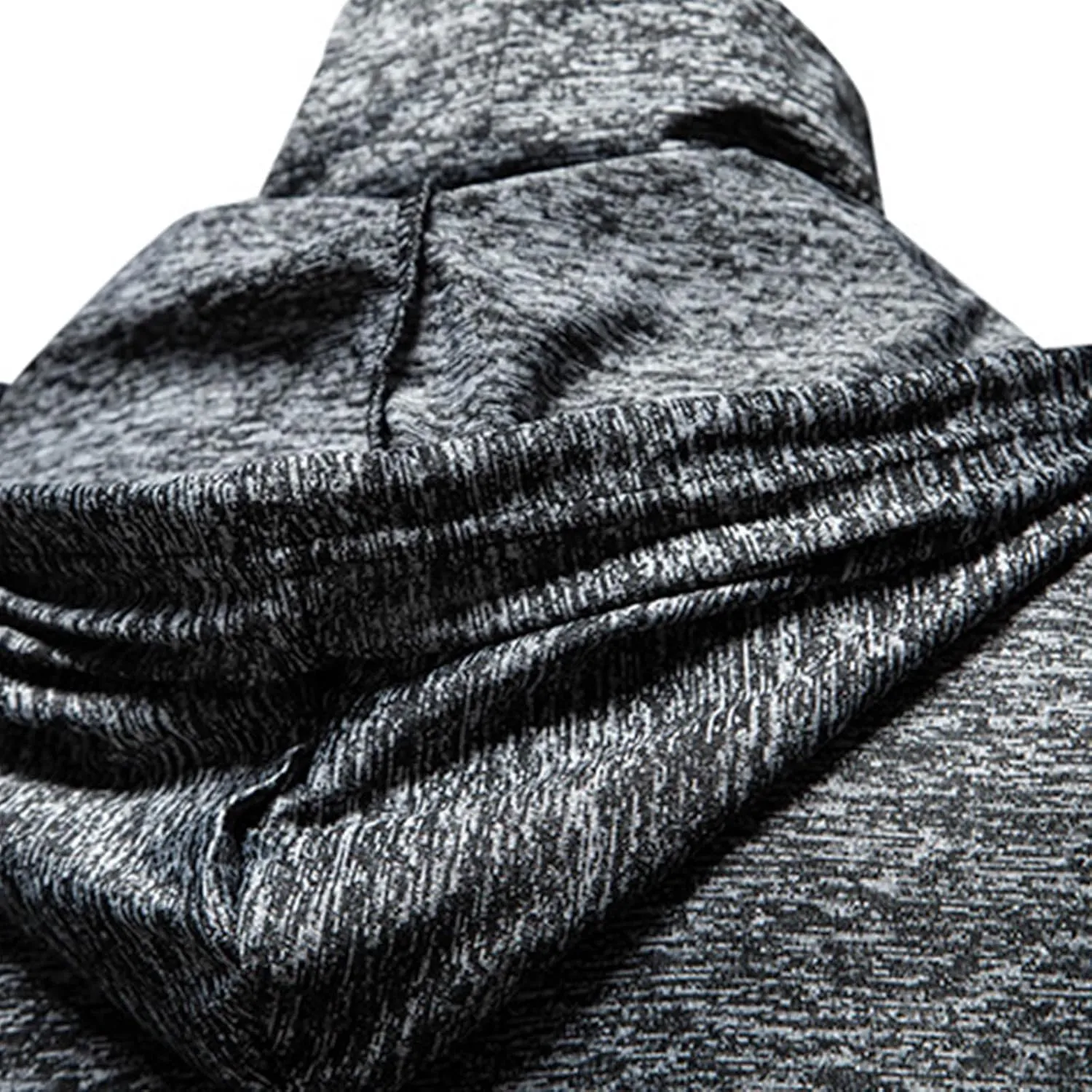 Men Hooded T Shirts Summer Casual Short Sleeve Performance Hoodie with Face Mask Hooded Tops Workout Athletic Shirts
