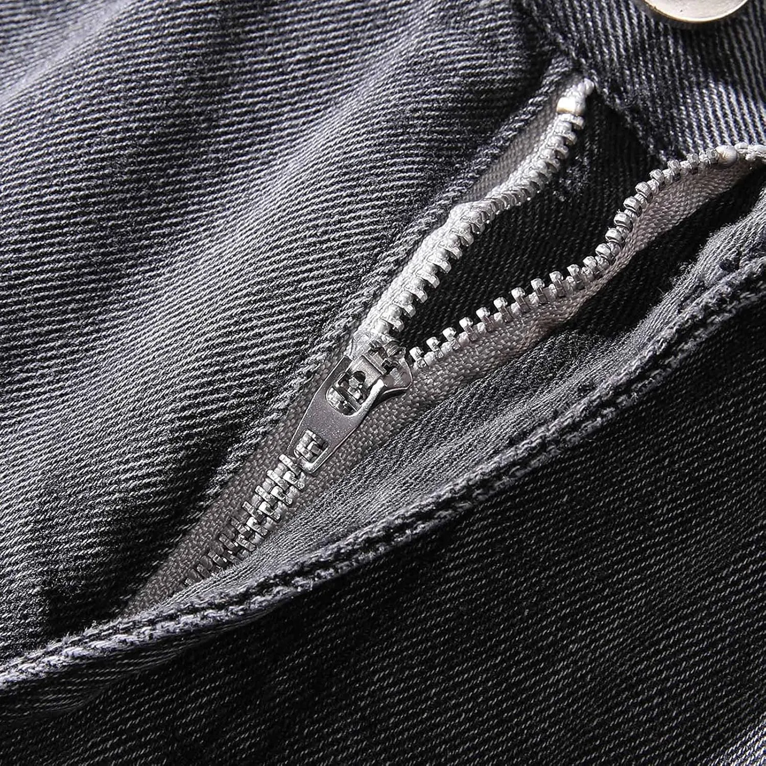 Men Jeans Denim Casual Fashion Street Hip with Pockets Patchwork Men's Straight Hop Comfy Fashion Denim Stretch Fit