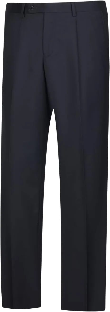 Men's 2 Piece Suits Classic Fit Single Breasted 2 Buttons Business Wedding Suit Jacket Blazer & Pleated Pants Set