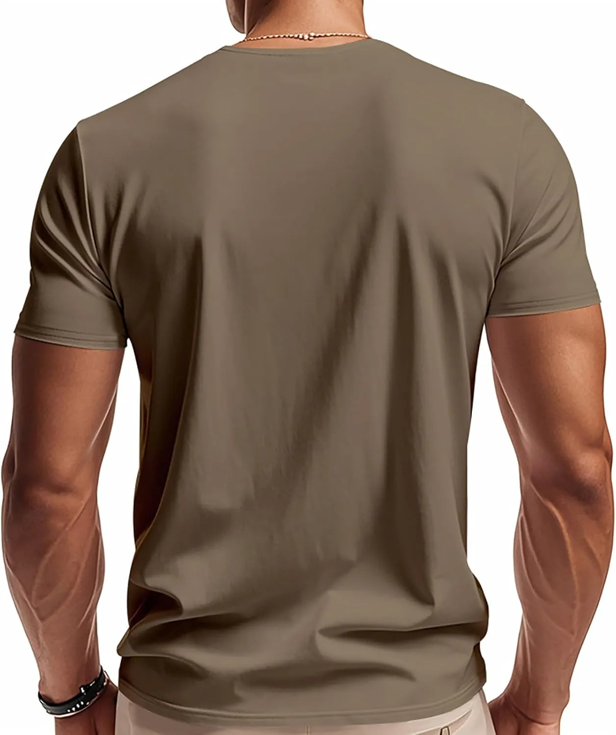 Mens Big and Tall V Neck T Shirts Relaxed Fit Sports Workout Fitness Tee Shirt Summer Streetwear Athletic Hiking Tops