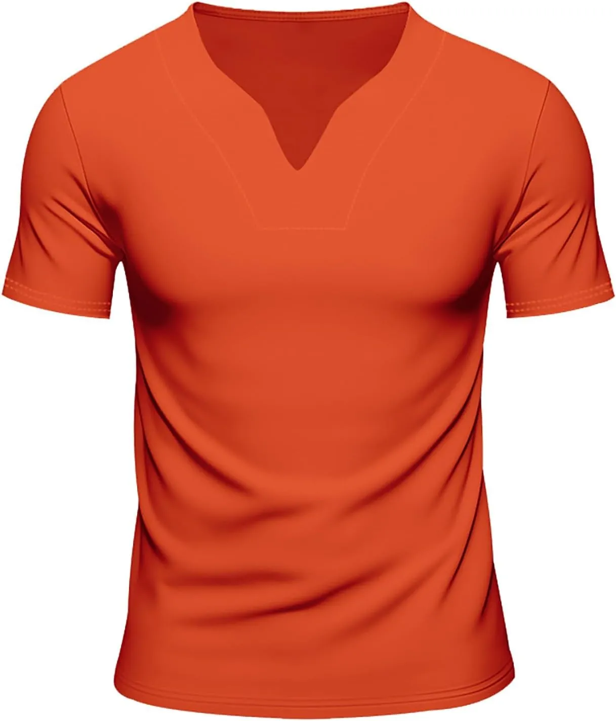 Mens Big and Tall V Neck T Shirts Relaxed Fit Sports Workout Fitness Tee Shirt Summer Streetwear Athletic Hiking Tops