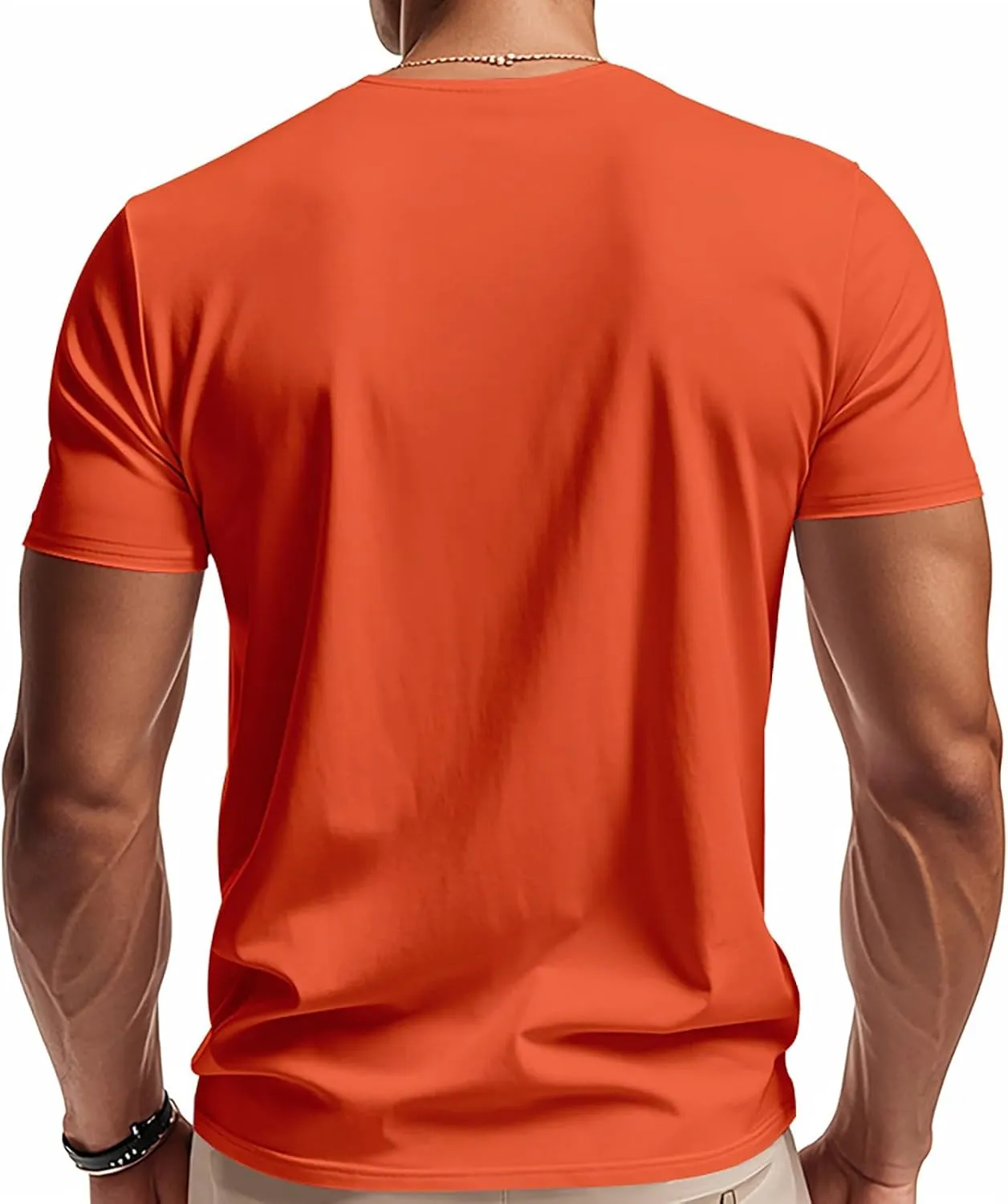 Mens Big and Tall V Neck T Shirts Relaxed Fit Sports Workout Fitness Tee Shirt Summer Streetwear Athletic Hiking Tops