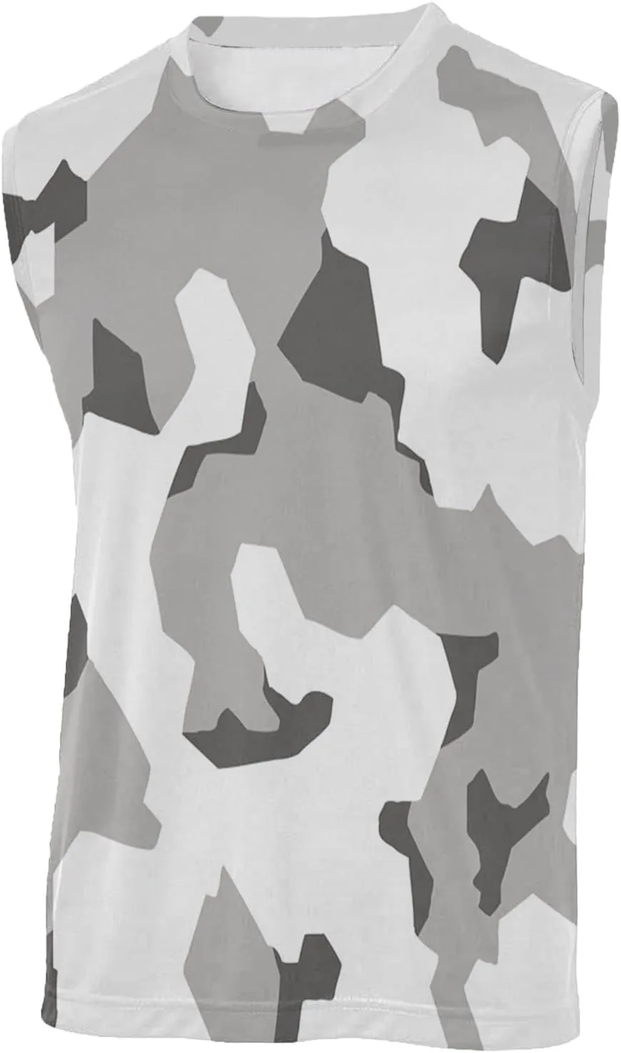 Men's Camo Print Tank Tops Big and Tall Camouflage Wild Sleeveless Vests Drying Athletic Sports Workout Muscle Shirts