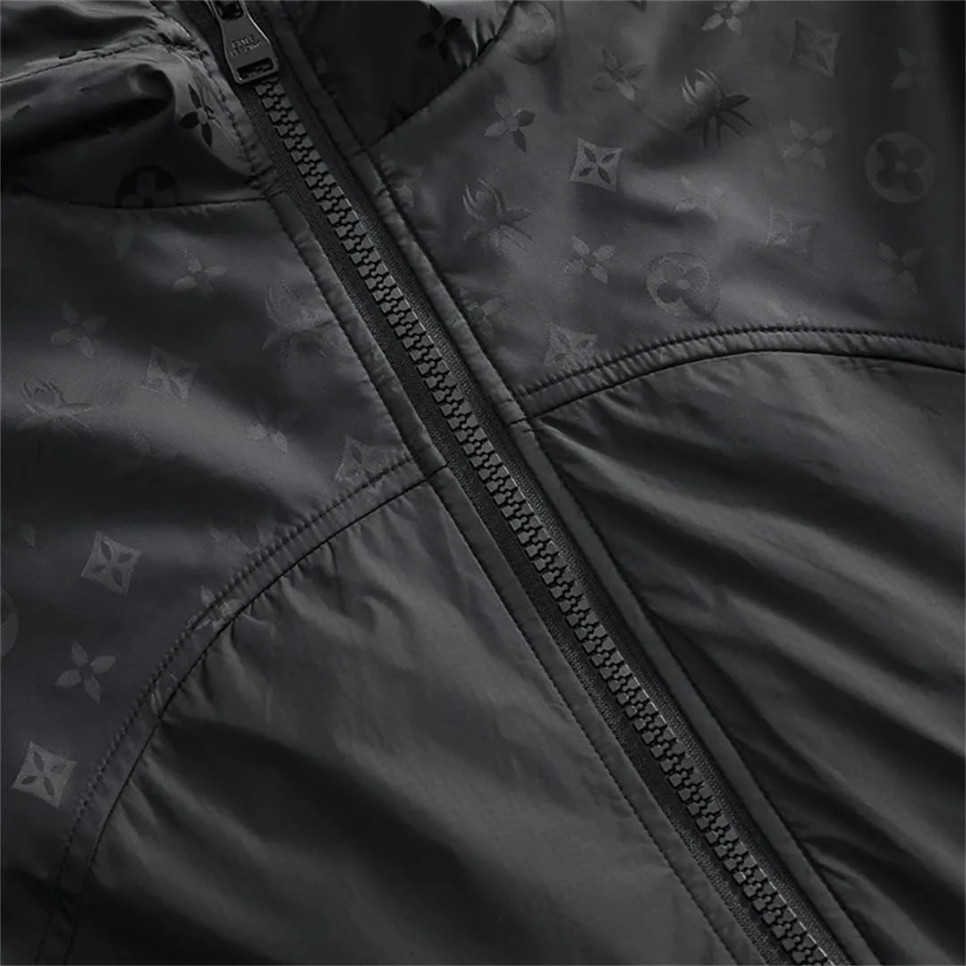 Men's Camping Mountaineering Windproof British Wind Hooded Simple Windproof Rain Coat Storm Jacket