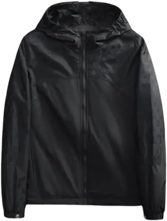 Men's Camping Mountaineering Windproof British Wind Hooded Simple Windproof Rain Coat Storm Jacket