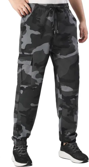 Mens Casual Cargo Pants Joggers Pants Workout Pants Multi Pockets