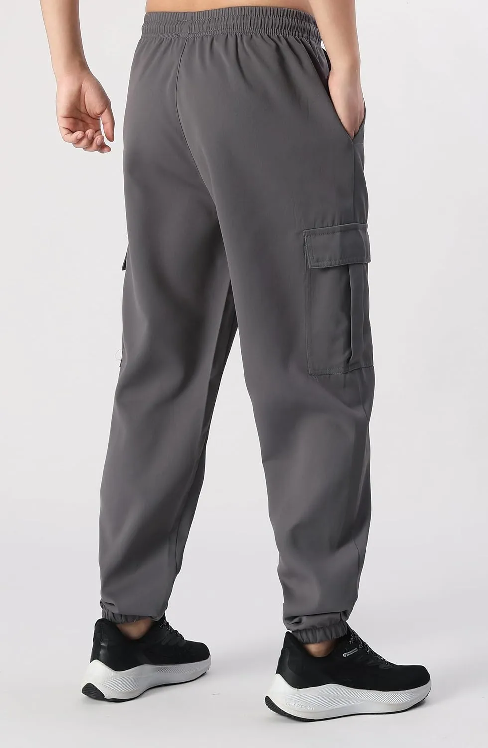 Mens Casual Cargo Pants Joggers Pants Workout Pants Multi Pockets