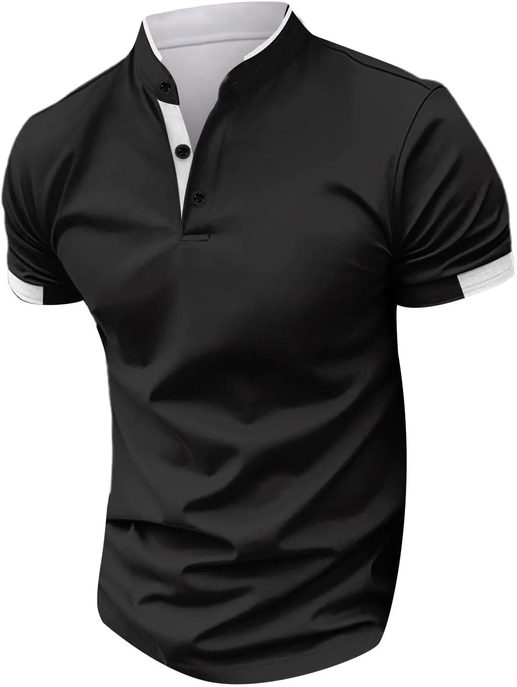Mens Casual Golf Shirts 2025 Stylish Moisture Wicking Performance Short Sleeve Pique Polo Shirt Classic Office Tops
