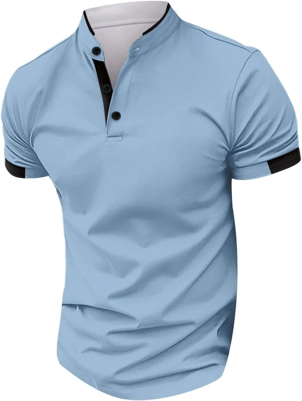 Mens Casual Golf Shirts 2025 Stylish Moisture Wicking Performance Short Sleeve Pique Polo Shirt Classic Office Tops