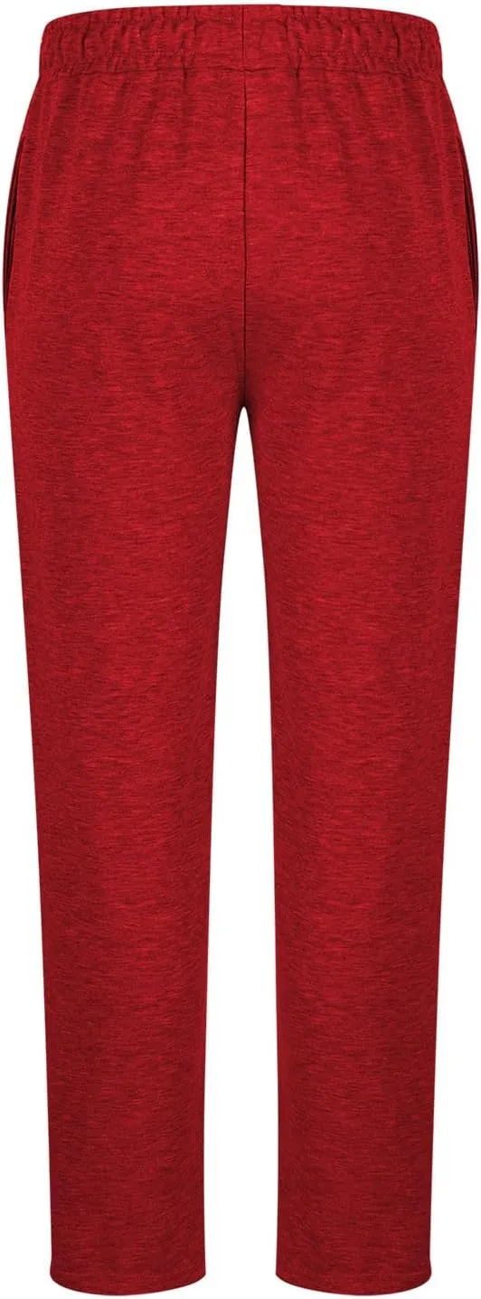 Men's Casual Pants Elastic Waist Drawstring Joggers Sports Pants Lightweight Loose Fit Straight Trousers with Pockets