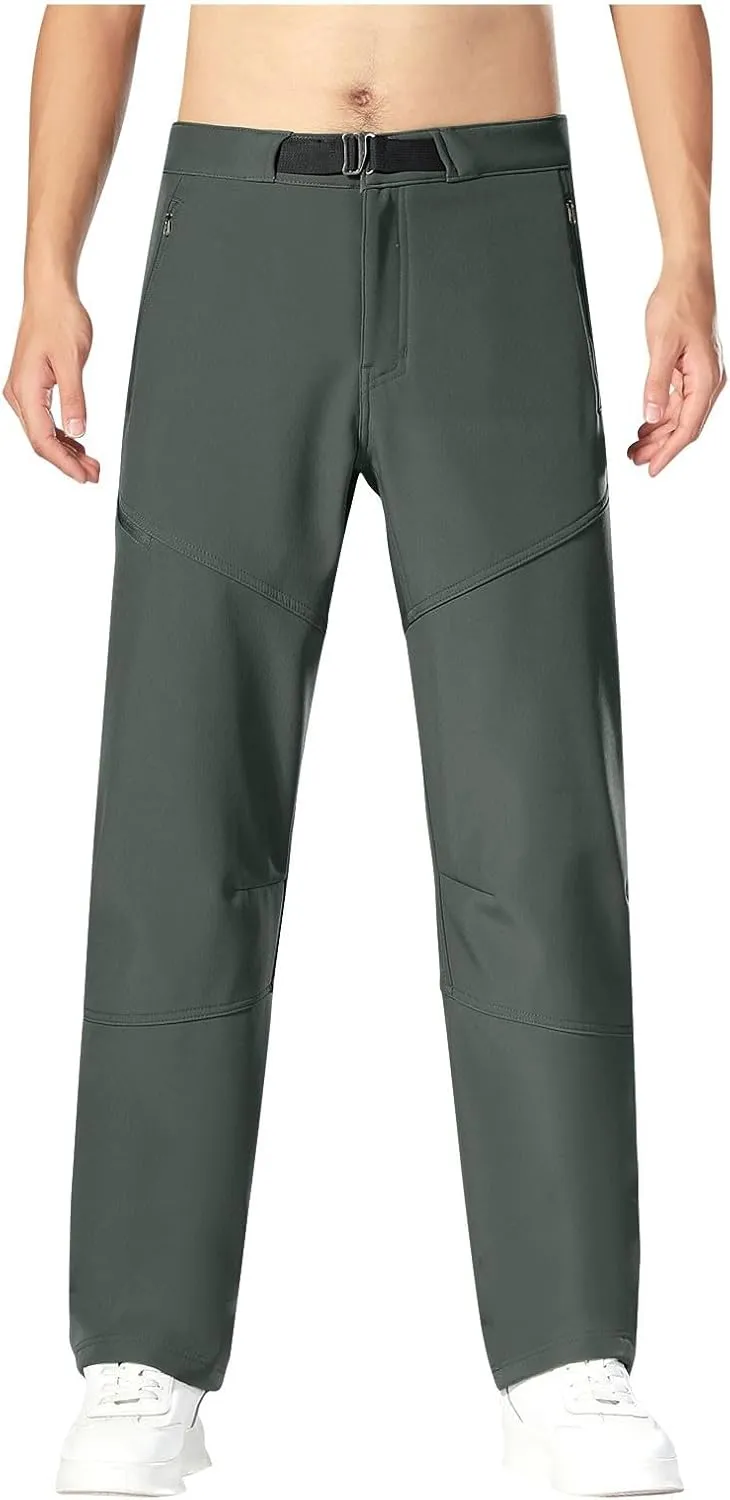 Men's Casual Sports Pants Loose Fit Elastic Waist Patchwork Sweatpants Pants Lightweight Solid Straight Trousers