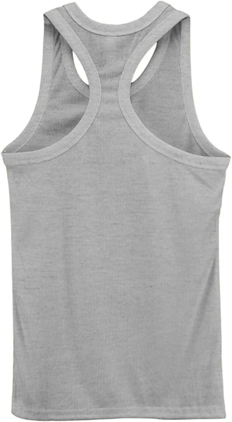 Men's Cotton Tank Tops Athletic Moisture Wicking Muscle Cut Off Shirt Bodybuilding Gym Workout Sleeveless Shirts