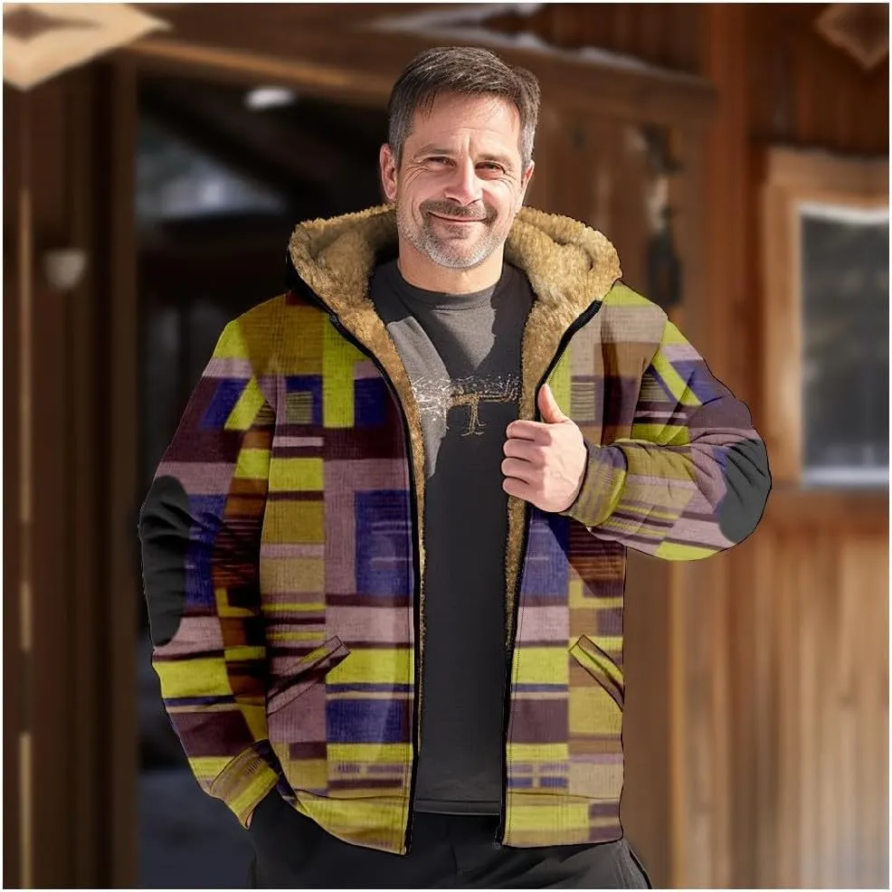 Men's Fashion Outdoor Jacket Long Sleeve Zipper Hooded Simple Elegant Coat Hiking Travel for Men