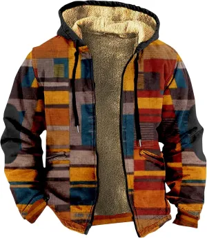 Men's Fashion Outdoor Jacket Long Sleeve Zipper Hooded Simple Elegant Coat Hiking Travel for Men