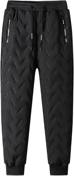 Men's Fleece Lined Sweatpants Winter Warm Pants Jogger Lounge Athletic Running Jogger Pants with Pockets