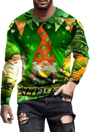 Men's Fleece Sweatshirt Cotton-blend Sweater Men Athletic Tops Halloween Mens Clothes Heavyweight Hoodie Comfort