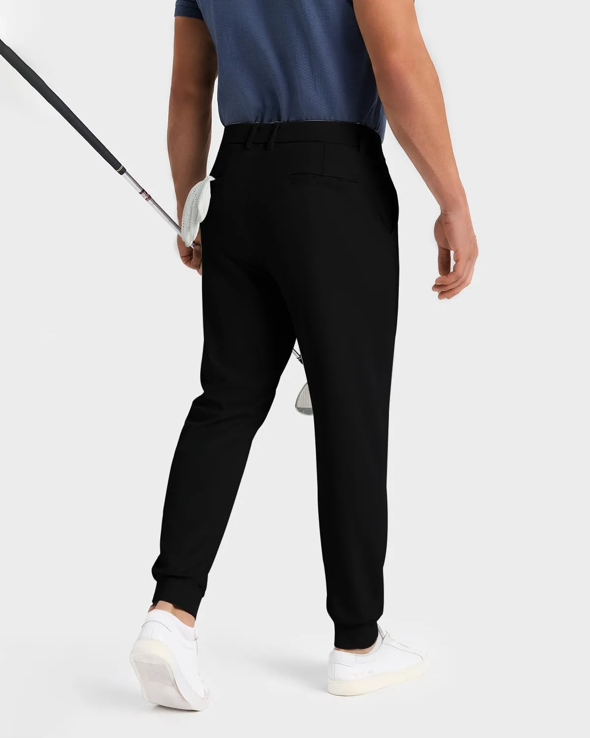 Men's Golf Joggers Pants with 5 Pockets Stretch Fit Work Dress Athletic Jogger Sweatpants for Running Gym