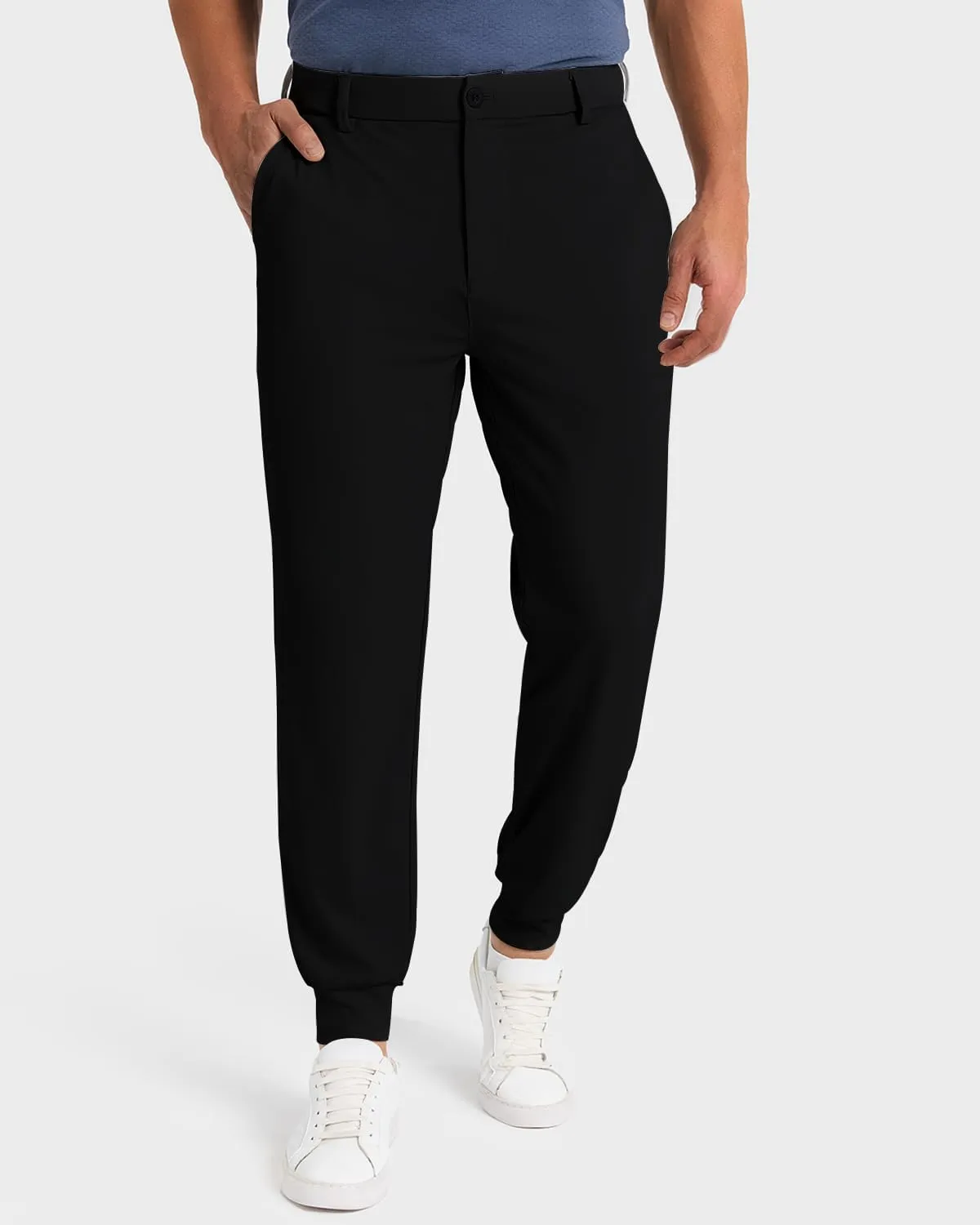 Men's Golf Joggers Pants with 5 Pockets Stretch Fit Work Dress Athletic Jogger Sweatpants for Running Gym